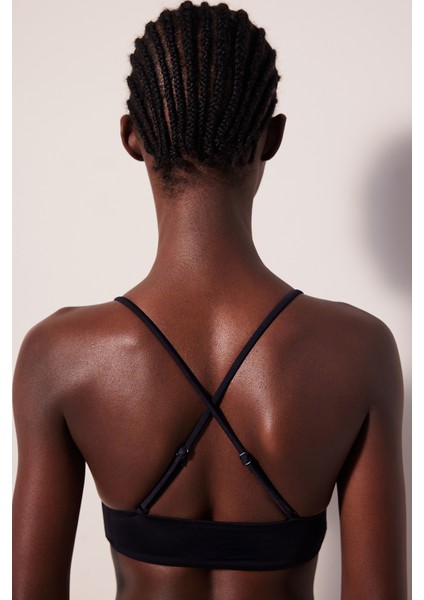 Bralet Siyah Bikini Üstü
