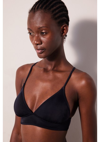 Bralet Siyah Bikini Üstü