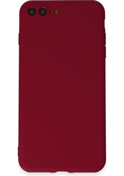 Iphone 7 Plus Kılıf Premium Rubber Silikon - Bordo 327107