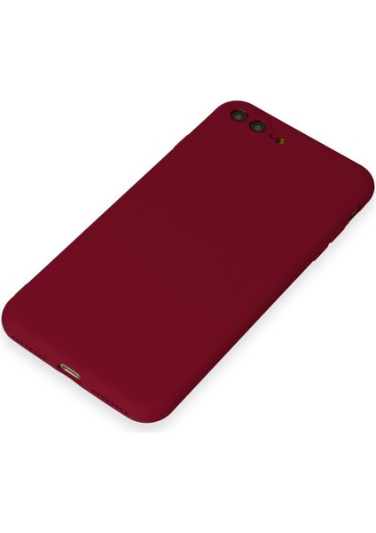 Iphone 7 Plus Kılıf Premium Rubber Silikon - Bordo 327107