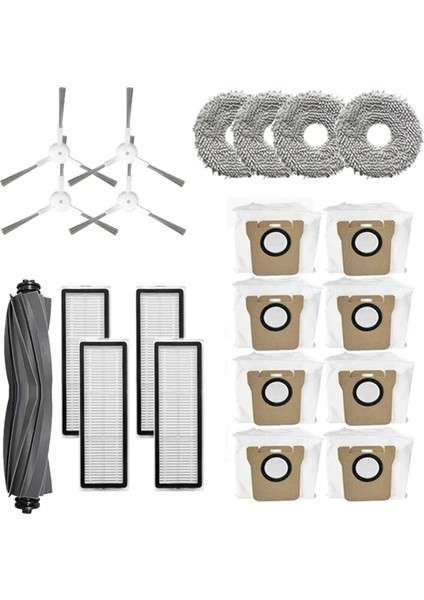 Bot L20 Ultra / X20 Pro Aksesuarları Ana Yan Fırça Hepa Filtre Paspas Toz Torbası Robot Süpürge Yedek Parçası (Yurt Dışından)