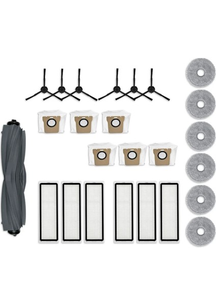 Xiaomi Dreame L30 Ultra Ana Yan Fırça Hepa Filtre Paspas Pedi Için (Yurt Dışından)