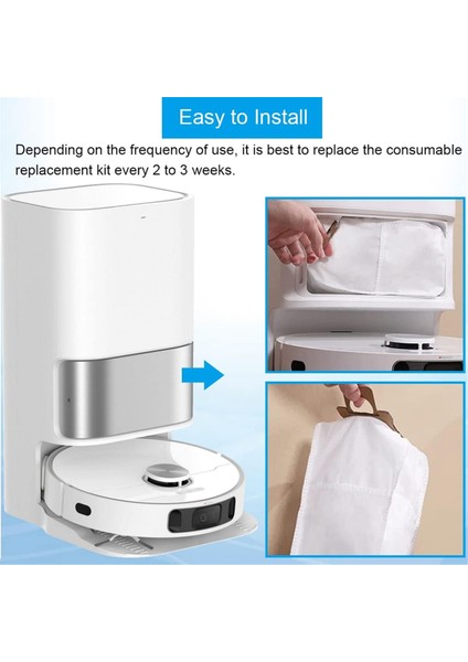 Dreame L10S ULTRA/L10 Ultra Için 8 Adet Toz Torbası, Xiaomi X10+ Robot Için (Yurt Dışından)