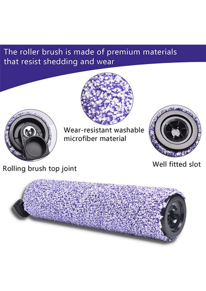 WD201 Fırça Rulosu Köpük Filtresi Shark WD101 WD201 Hydrovac Cordless Pro Xl 3'ü 1 Arada Elektrikli Süpürge Için Yedek (Yurt Dışından)