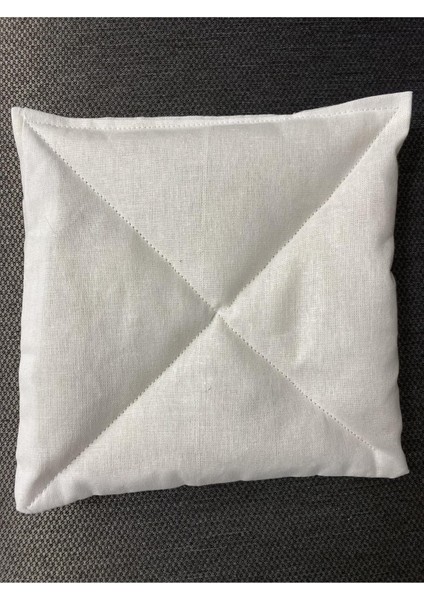 El Yapımı Yıkanmamış Koyun Yünü Gaz Bebek Çocuk Sırt Göğüs ve Karın Yastığı 15X15 cm