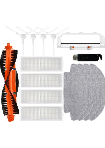 Xiaomi Mijia Robot Vakum Mop 3c B106CN Yedek Parça Aksesuarları Ana Yan Fırça Hepa Filtre Mop Rag Bez Kapağı (Yurt Dışından)