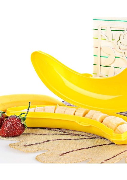 Muz Şekilli Saklama Kabı 500 ml 2 Adet