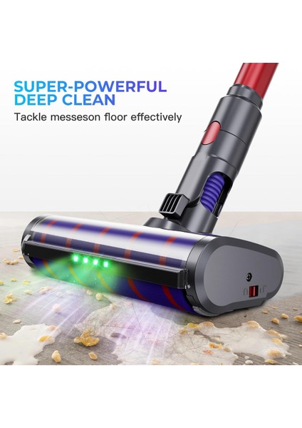 Dyson V7 V8 V10 V11 V15 Yumuşak Rulo Fırça Için Elektrikli Süpürge Kafası (Yurt Dışından)