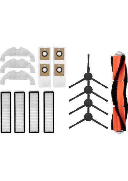 Ana Fırça Yan Fırçası Hepa Filtre Xiaomi Dreame Bot D10 Için Toz Torbası Plus RLS3D Robot Vakum Süpürge Yedek Parçaları (Yurt Dışından)