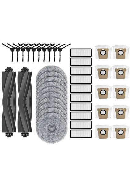 Dreame Bot L20 Ultra /L20 Ultra Tam Malzemeler Yedek Parça Aksesuarları Hepa Filtre Mop Toz Çanta (Yurt Dışından)