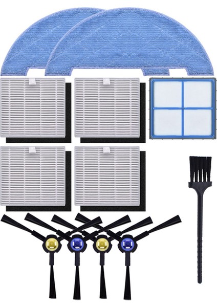 V8 Plus V8S X750 X800 X785 V80 Max Robot Süpürge Için Yan Fırça Birincil Filtre Paspas (Yurt Dışından)