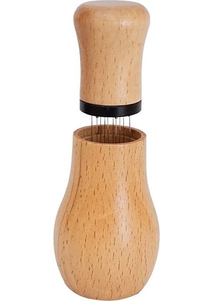 Wdt Aleti, Espresso Dağıtım Aletleri, 10 Iğneli Espresso Kahve Karıştırıcı, Standlı Doğa Ahşap Saplı (Kayın Ağacı) (Yurt Dışından)