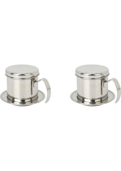 2x Vietnamca Damla Kahve Makinesi, Ince Filtre Ekranı ile Vietnam Vietnamca Kahve Baristalar Için Basit Damla Filtresi Makinesi (Yurt Dışından)