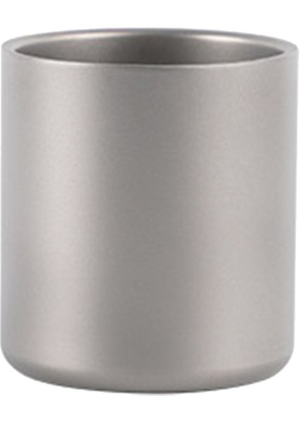 600 ml Çift Duvar Titanyum Su Bardağı Kahve Çay Kupa Ev Ofis Için Açık Kamp Yürüyüş Piknik Kolu Olmadan (Yurt Dışından)