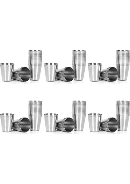90 Adet Paslanmaz Çelik Shot Bardakları Içme, 30 ml (1 Oz) Kamp Seyahat Kahve Çay Bardağı, Viski Likör Için (Yurt Dışından)