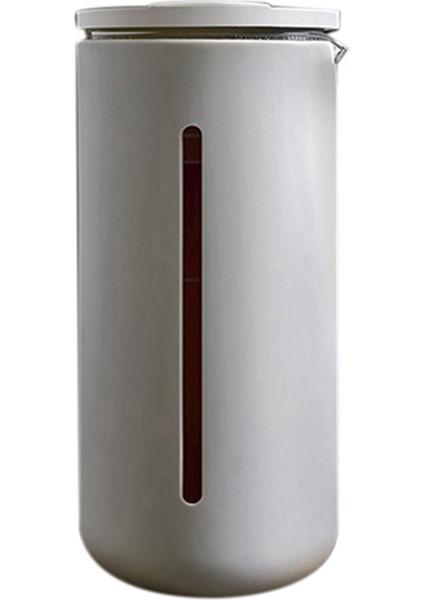450ML Fransız Basın Pot Cam Taşınabilir Fransız Basın Cezve Çay Makinesi Fransız Filtre Çay Basın Piston, Beyaz (Yurt Dışından)