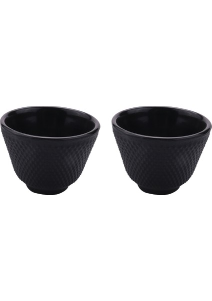 2x Demir Çay Bardak Drinkware El Yapımı Kahve Araçları Sağlık Puantiyeli Demir Bardak (Yurt Dışından)