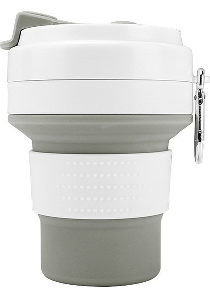 Taşınabilir Teleskopik Bardak Açık Kamp Kahve Fincanı Samanlı Teleskopik Bardak Gri (Yurt Dışından)