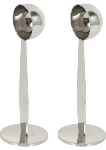 2x Espresso Standı Kahve Tedbir Sabotaj Kaşık Paslanmaz Çelik Kahve ve Çay Araçları Ölçme Sıkıştırma Kepçe 1 Parça Gümüş (Yurt Dışından)