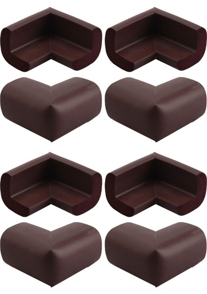 8 Paket Bebek Çocuk Bebek Çocuk Güvenliği Güvenli Masa Masa Darbelere Yastık Muhafızları Koruyucu Kahve (Yurt Dışından)