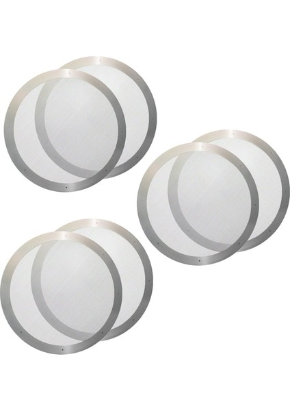 6 Kahve Metal Filtresi - Kahve Makinesi Için Yeniden Kullanılabilir Paslanmaz Çelik Filtre (Yurt Dışından)