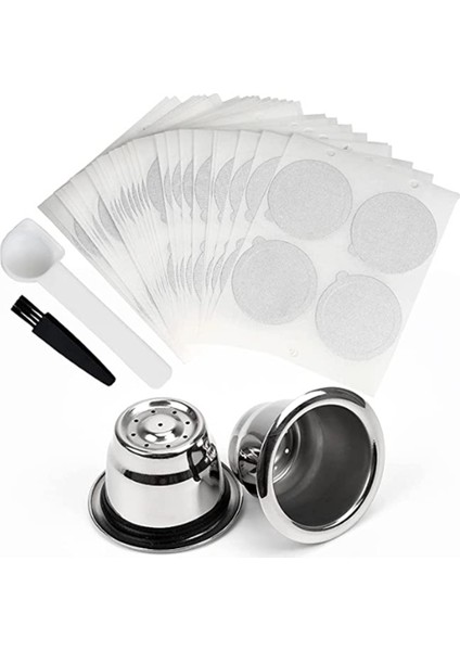 Yeniden Kullanılabilir Kahve Kapsülleri Doldurulabilir Kahve Kapsülleri Kahve Makinesine Uygun Kapaklı Paslanmaz Çelik Yeniden Kullanılabilir Kapsüller (Yurt Dışından)