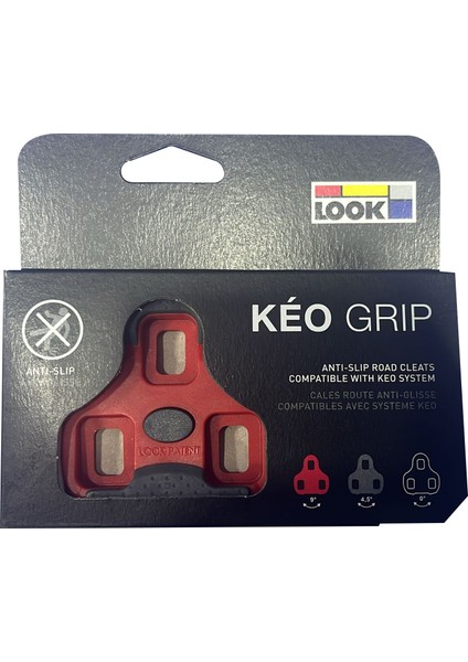 Keo Grip Kal 9 Derece Yol Yarış Bisikleti Kali Kırmızı