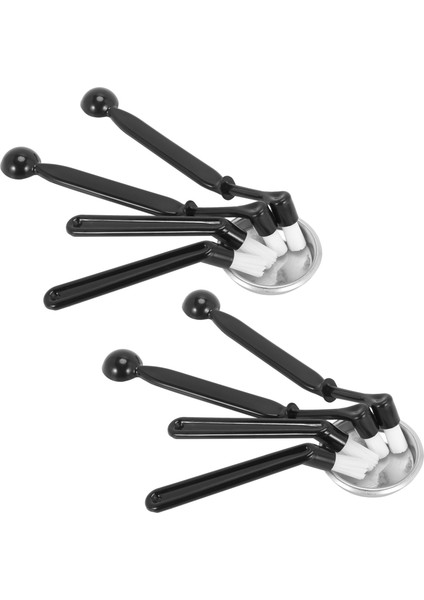 Kahve Makinesi Me Seti, 8 Parça Kaşıklı Kahve Makinesi Fırçası ve 2 Parça 58MM Paslanmaz Çelik Arka Gömme Uç (Yurt Dışından)