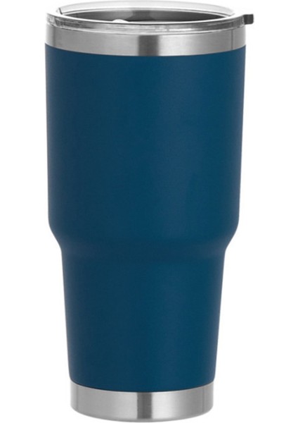 30 Oz Paslanmaz Çelik Bardak Kahve Kupa Manyetik Kapaklı Araba Şişe Su Bardakları Için Thermocup Termos, Lacivert (Yurt Dışından)