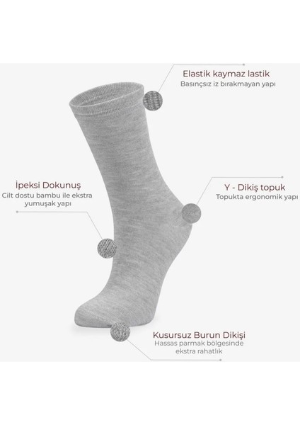 6'lı Bambu Bayan Çorabı modelleri