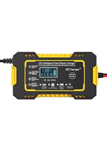 12 V Tam Otomatik Akıllı Şarj Cihazı 6A Yüksek Güç Taşınabilir Araba Motosiklet Şarj Cihazı Ab Tak Şarjı Için (Yurt Dışından)