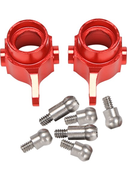 2 Adet Yükseltilmiş Metal Parçalar Arka Direksiyon Kupası P929 P939 K969 K979 K989 K999 1/28 Rc Araba, Kırmızı (Yurt Dışından)