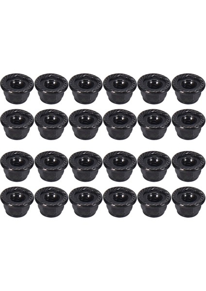24 Adet Metal 4mm Tekerlek Kilit Somunları 1/10 Rc Paletli Araba Trx4 Trx6 Eksenel SCX10 90046 AXI03007 Redcat, Siyah (Yurt Dışından)
