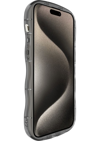 Iphone 15 Pro Max Case Bırak Kötü Tpu Kıvırcık Dalga Çerçevesi Telefon Koruyucusu Tövbe Tasarlanım Siyah Telefon Kılıfı (Yurt Dışından) indirimleri