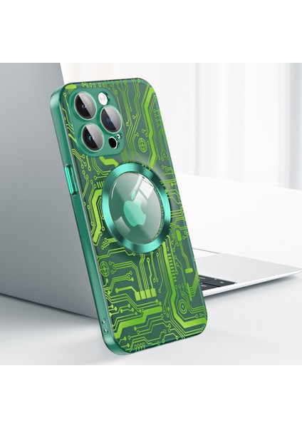 Iphone 15 Pro Max Case Için Desen Baskı Pc Telefon Kabuk Yeşil Telefon Kılıfı (Yurt Dışından) indirimleri
