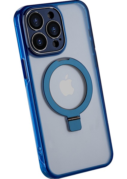 Iphone 15 Pro Slim Case Için Kickstand Tpu+Pc Telefon ile Uyumlu Telefon Kılıfı (Yurt Dışından)