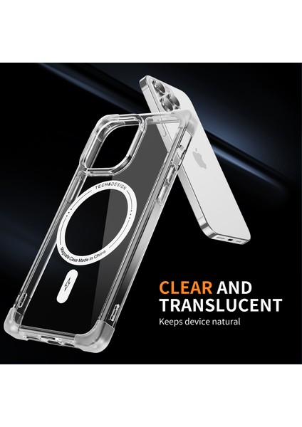 (Büyük Arka Lens Deliği) ile Uyumlu iPhone 15 Pro Için Ysm Takviyeli Köşeler Serisi Transparent Beyaz Telefon Kılıfı (Yurt Dışından) fiyatları