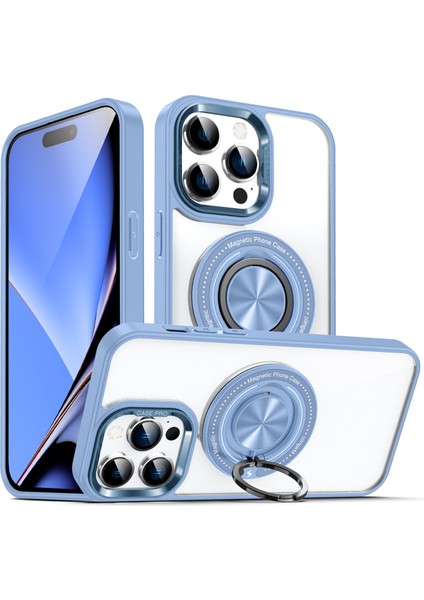 Iphone 15 Pro Max Pc+Tpu+Akrilik Yüzüğü Kickstand Şeffaf Baby ile Uyumlu Telefon Kılıfı (Yurt Dışından)