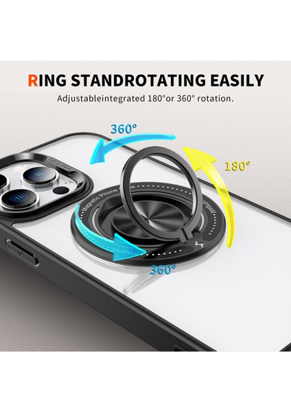 Iphone 15 Pro Max Pc+Tpu+Akrilik Yüzüğü Kickstand Şeffaf Baby ile Uyumlu Telefon Kılıfı (Yurt Dışından) fiyatları