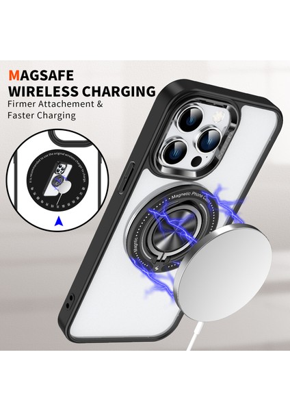 Iphone 15 Pro Max Pc+Tpu+Akrilik Yüzüğü Kickstand Şeffaf Baby ile Uyumlu Telefon Kılıfı (Yurt Dışından) fırsatları