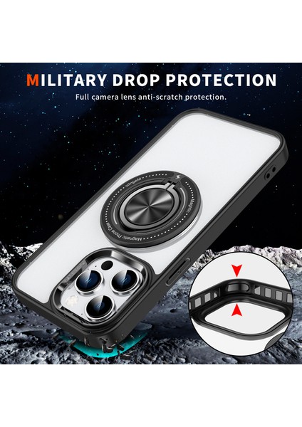Iphone 15 Pro Max Pc+Tpu+Akrilik Yüzüğü Kickstand Şeffaf Baby ile Uyumlu Telefon Kılıfı (Yurt Dışından) indirimleri