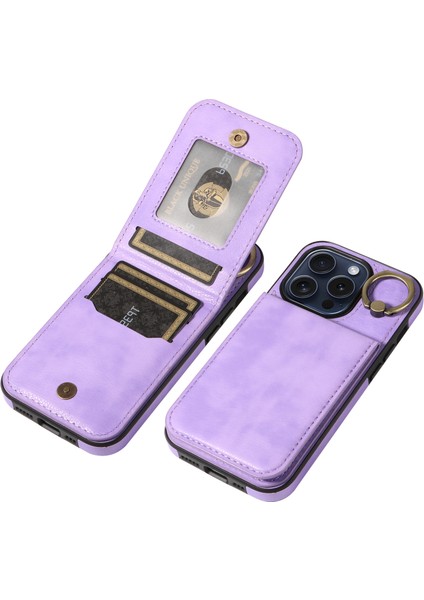 Iphone 15 Pro Case Rotary Kickstand Pu Deri+Tpu Telefon Morası Telefon Kılıfı (Yurt Dışından) fiyatları