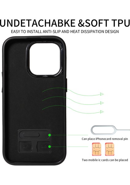 Iphone 15 Pro Case Rotary Kickstand Pu Deri+Tpu Telefon Morası Telefon Kılıfı (Yurt Dışından) indirimleri