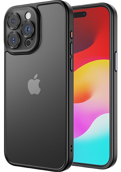 Iphone 15 Pro Max Imum Cilt Dise Lens Koruma Titanyum Siyah Telefon Kılıfı (Yurt Dışından)