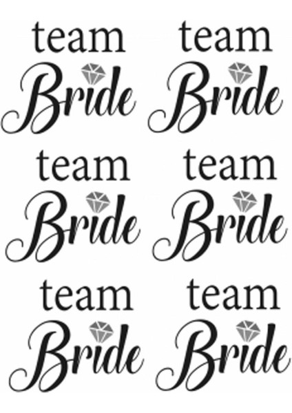 Bride Team Geçici Dövme Seti