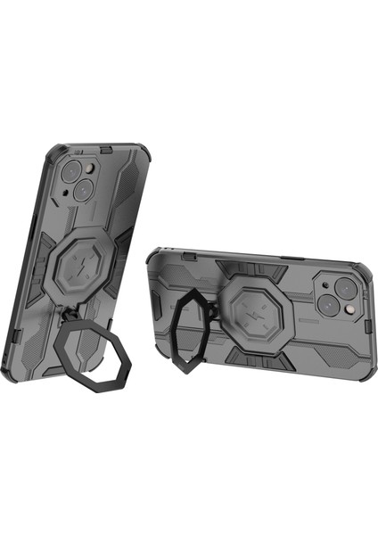 Iphone 15 Plus Kickstand Pc+Tpu Koruyucu Zırh Case Black Için Telefon Kılıfı (Yurt Dışından) fiyatları