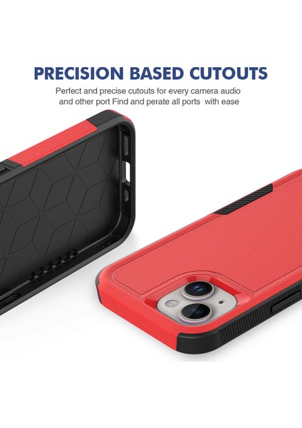 Iphone 15 Çift Katmanlı Koruma Için Pc+Tpu Anti Düşme Telefonu Vaka Kırmızısı Telefon Kılıfı (Yurt Dışından) indirimleri