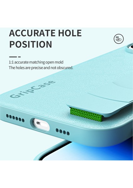 Iphone 15 Pro Pu Deri Kaplamalı Pc+Tpu Litchi Doku Telefonla Vaka Güz Mavisi Telefon Kılıfı (Yurt Dışından)