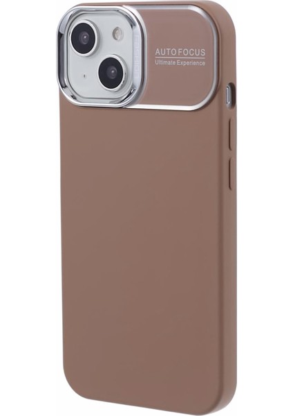 Iphone 15 Için Cilt Touch Hissed Sıvı Silikon Cep Telefonu Karamel Telefon Kılıfı (Yurt Dışından)
