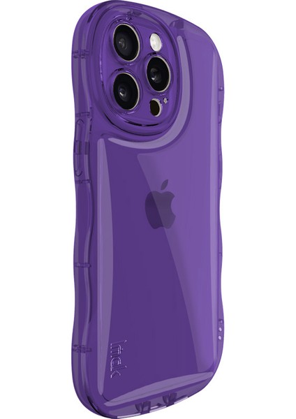 Iphone 15 Pro Tpu Case Waxy Edge Anti Colision Anti Anti Anti Anti Cover Cover Cransparent Mor Telefon Kılıfı (Yurt Dışından) fırsatları